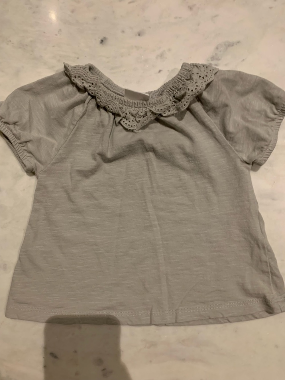Zara eyelet collar shirt
